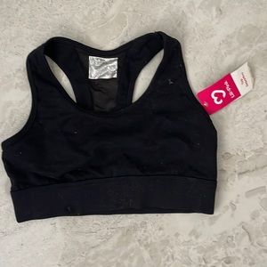 Black sports bra